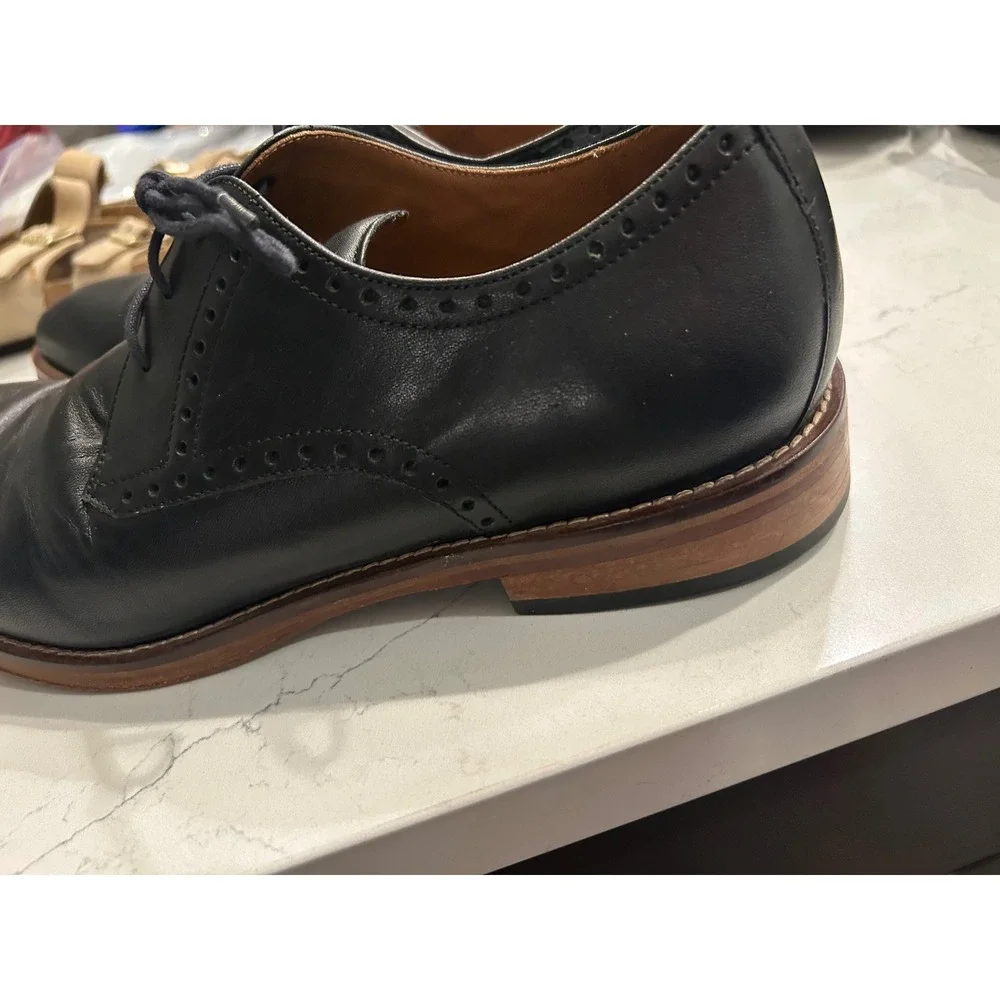 J‎ Murphy by Johnston & Murphy Black Leather Cap Toe Oxford 10.5M